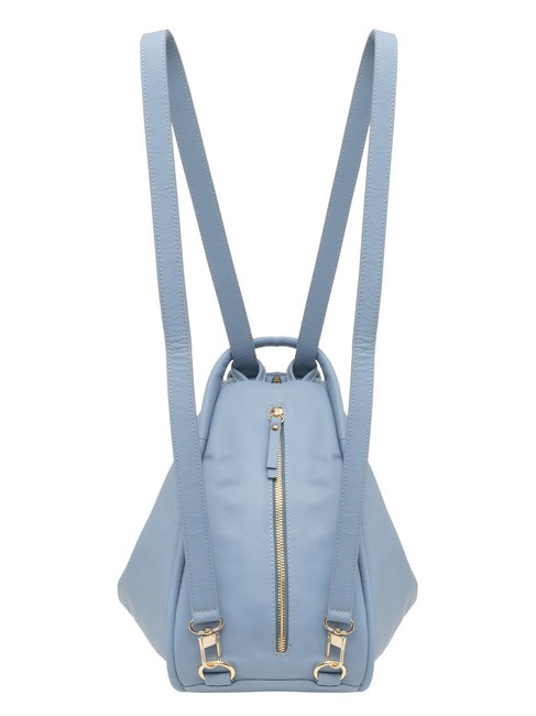 TRIO Sac à dos en cuir nappa bleu ciel - Sacs pour Femme