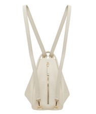 LESAC TRIO  Sac à dos en cuir martelé blanc - Sacs pour Femme - 2