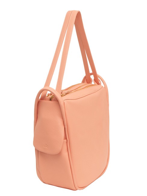 TRIO  Sac à dos en cuir martelé rose antique - Sacs pour Femme