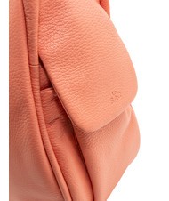 LESAC TRIO  Sac à dos en cuir martelé saumon - Sacs pour Femme - 3