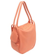 LESAC TRIO  Sac à dos en cuir martelé saumon - Sacs pour Femme - 4