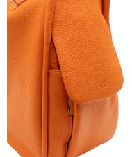 LESAC TRIO  Sac à dos en cuir martelé orange - Sacs pour Femme - 7