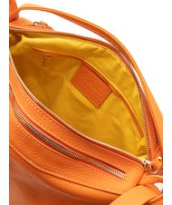 LESAC TRIO  Sac à dos en cuir martelé orange - Sacs pour Femme - 8