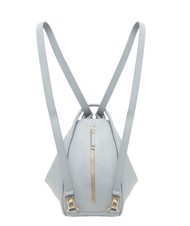 LESAC TRIO  Sac à dos en cuir martelé bleu poudre - Sacs pour Femme - 2