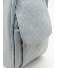 LESAC TRIO  Sac à dos en cuir martelé bleu poudre - Sacs pour Femme - 3