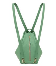 LESAC TRIO  Sac à dos en cuir martelé vert - Sacs pour Femme - 2
