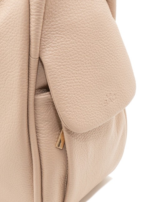 TRIO  Sac à dos en cuir martelé rose - Sacs pour Femme