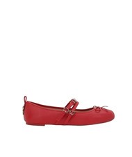 PINKO GIOIA Ballerines en cuir à deux brides rouge - Chaussures Femme - 2