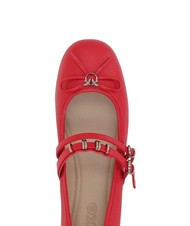 PINKO GIOIA Ballerines en cuir à deux brides rouge - Chaussures Femme - 3