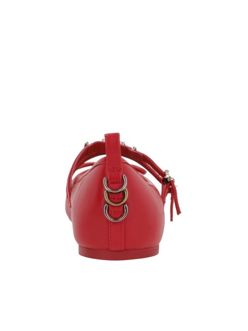 GIOIA Ballerines en cuir à deux brides rouge - Chaussures Femme