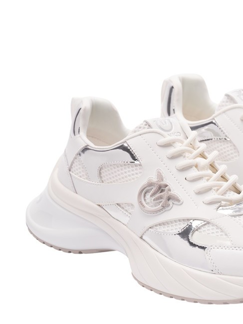 ARIEL Baskets avec détails miroir blanc/argent - Chaussures Femme