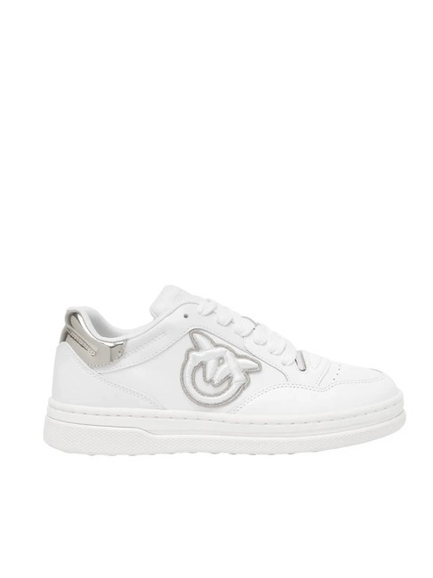 MANDY Senakers en cuir blanc/argent - Chaussures Femme