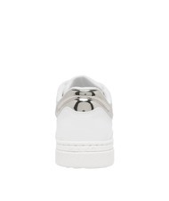 PINKO MANDY Senakers en cuir blanc/argent - Chaussures Femme - 3