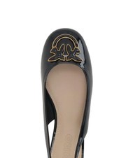 PINKO MAGGY Ballerines brillantes à bride arrière limousine noire - Chaussures Femme - 6