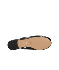 PINKO MAGGY Ballerines brillantes à bride arrière limousine noire - Chaussures Femme - 7