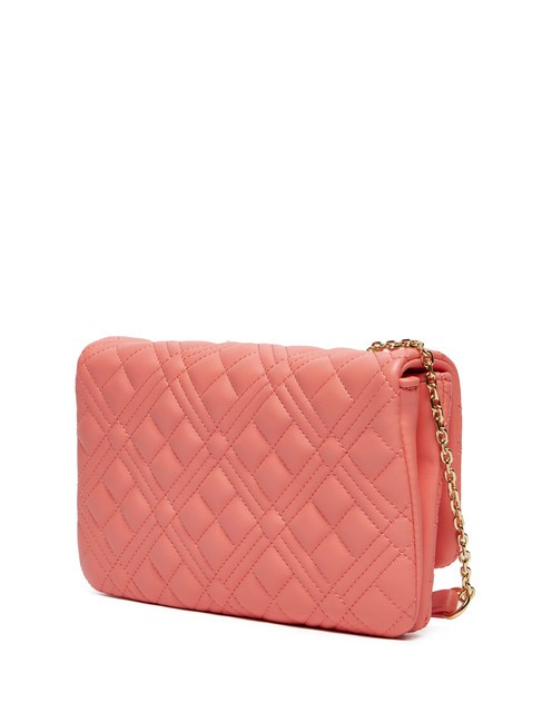 QUILTED Petit sac bandoulière corail - Sacs pour Femme