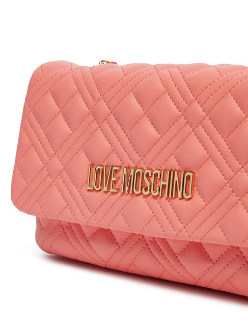QUILTED Petit sac bandoulière corail - Sacs pour Femme