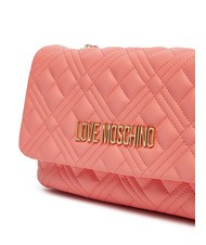 LOVE MOSCHINO QUILTED Petit sac bandoulière corail - Sacs pour Femme - 3