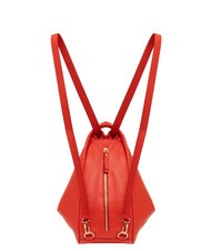 LESAC TRIO Sac à dos en cuir nappa rouge30 - Sacs pour Femme - 2