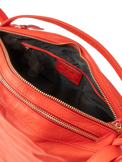 TRIO Sac à dos en cuir nappa rouge30 - Sacs pour Femme