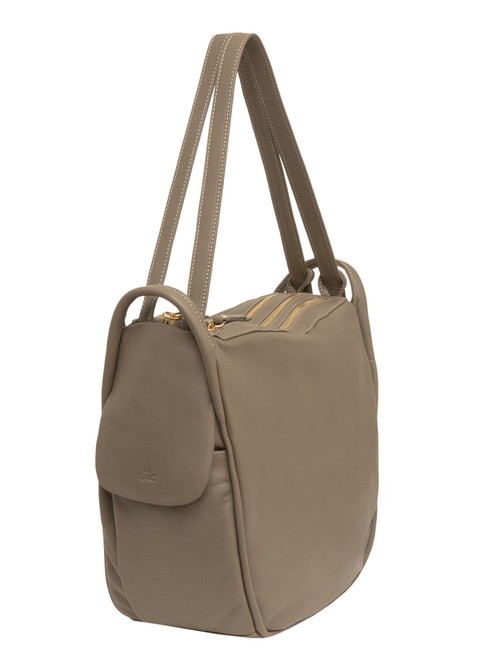 TRIO Sac à dos en cuir nappa boue - Sacs pour Femme