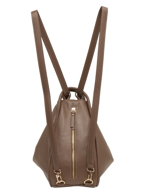 TRIO Sac à dos en cuir nappa brun - Sacs pour Femme