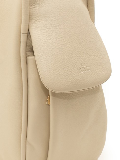 TRIO Sac à dos en cuir nappa beige - Sacs pour Femme