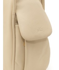 LESAC TRIO Sac à dos en cuir nappa beige - Sacs pour Femme - 7