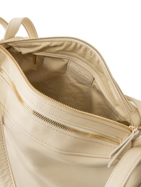 TRIO Sac à dos en cuir nappa beige - Sacs pour Femme