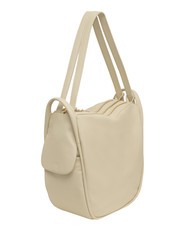 LESAC TRIO Sac à dos en cuir nappa crème - Sacs pour Femme - 3