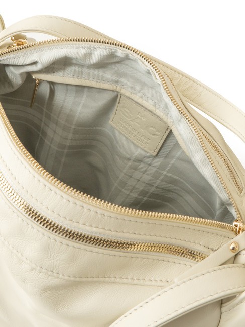 TRIO Sac à dos en cuir nappa crème - Sacs pour Femme