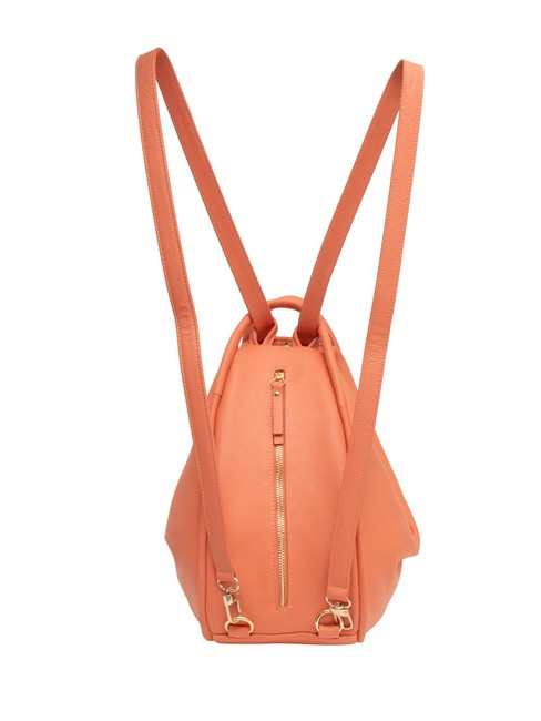 TRIO Sac à dos en cuir nappa saumon foncé - Sacs pour Femme