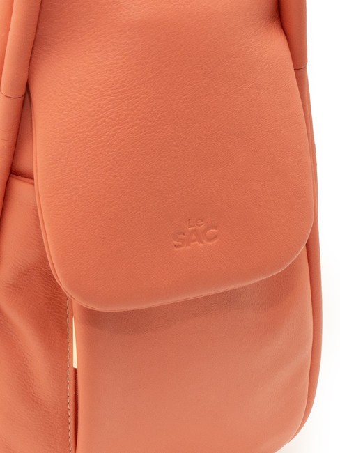 TRIO Sac à dos en cuir nappa saumon foncé - Sacs pour Femme