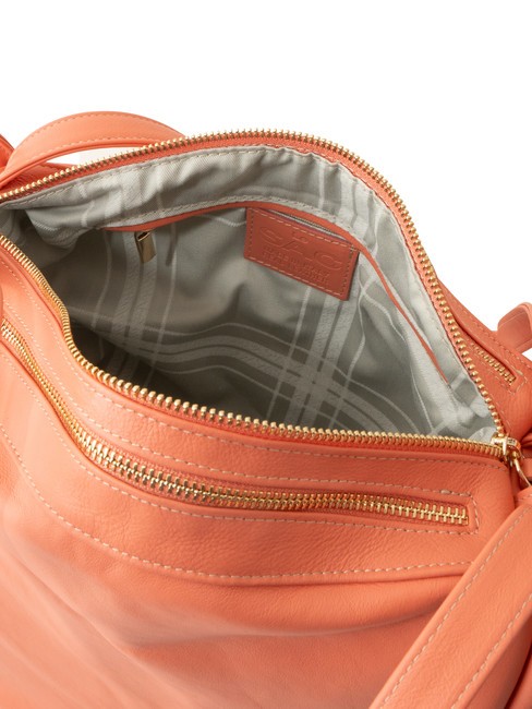 TRIO Sac à dos en cuir nappa saumon foncé - Sacs pour Femme