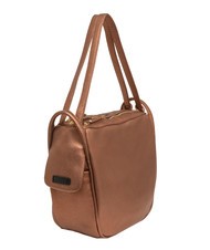 LESAC TRIO Sac à dos en cuir métallisé bronze - Sacs pour Femme - 3