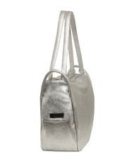 LESAC TRIO Sac à dos en cuir métallisé argent - Sacs pour Femme - 3