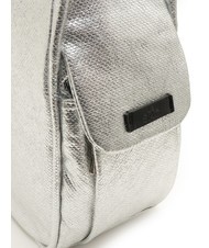 LESAC TRIO Sac à dos en cuir métallisé argent - Sacs pour Femme - 7