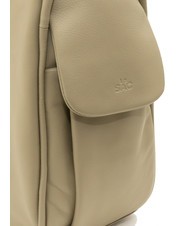 LESAC TRIO  Sac à dos en cuir martelé colombe - Sacs pour Femme - 7