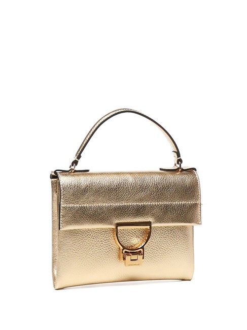 ARLETTIS Mini sac en cuir textur&eacute; d'or - Sacs pour Femme