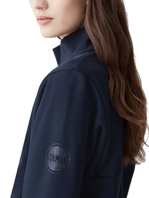 CONNECTIVE Sweat col montant entièrement zippé bleu marine - Sweat-shirts pour femmes