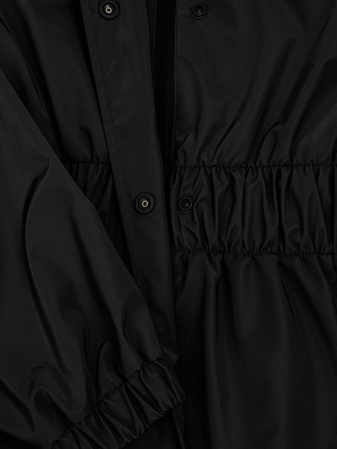 ROYALE Veste longue à capuche noir - Vestes pour femmes
