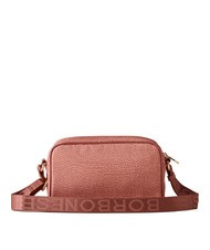 BORBONESE BORBONAIS Mini sac à bandoulière, en tissu rouge à lèvres - Sacs pour Femme - 3