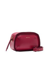 COCCINELLE MALETA CALF Mini sac bandouli&egrave;re, en cuir sangria - Sacs pour Femme - 2