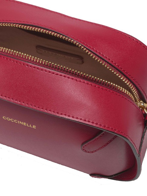 MALETA CALF Mini sac bandouli&egrave;re, en cuir sangria - Sacs pour Femme