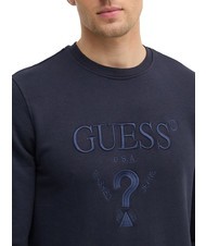GUESS BEAU Sweat col rond smartblue - Pulls molletonn&eacute;s - 3