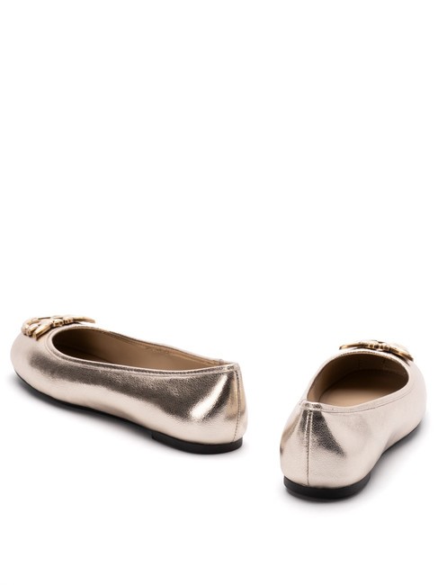 GIOIA  Ballerines en cuir argent - Chaussures Femme