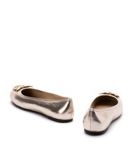 PINKO GIOIA  Ballerines en cuir argent - Chaussures Femme - 3