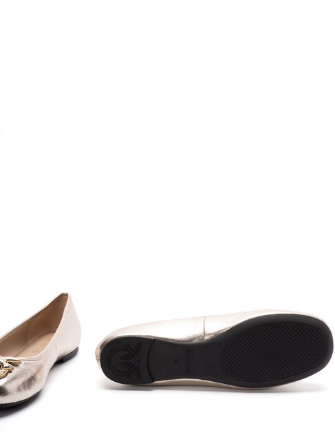 GIOIA  Ballerines en cuir argent - Chaussures Femme