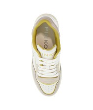 PINKO MANDY Baskets pour femmes blanc/citron vert - Chaussures Femme - 4
