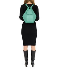 LESAC TRIO  Sac à dos en cuir martelé vert aqua clair - Sacs pour Femme - 5